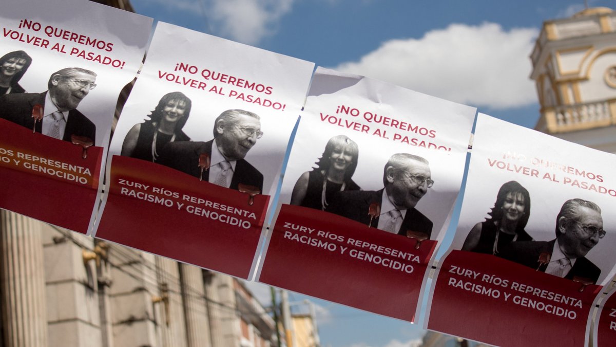 Nicht verfassungskonform: Zury Ríos, Tochter des Diktators und wegen Genozid angeklagten Militärs Efraín Ríos Montt, ist zur Wahl aufgestellt.