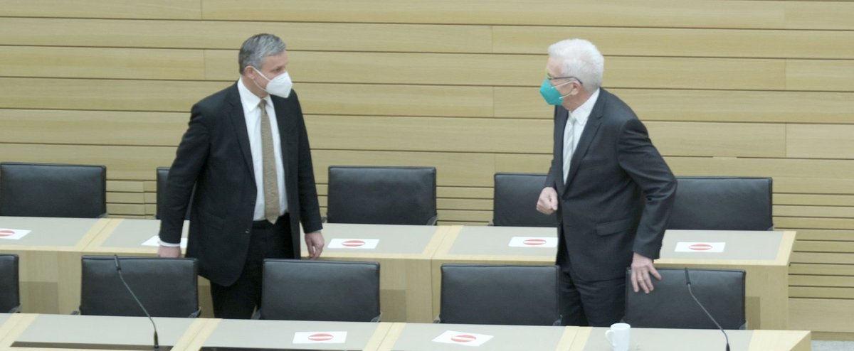 FDP-Chef Hans-Ulrich Rülke (links) ist wieder im Angriffsmodus gegenüber der Kretschmann-Regierung. Fotos: Joachim E. Röttgers