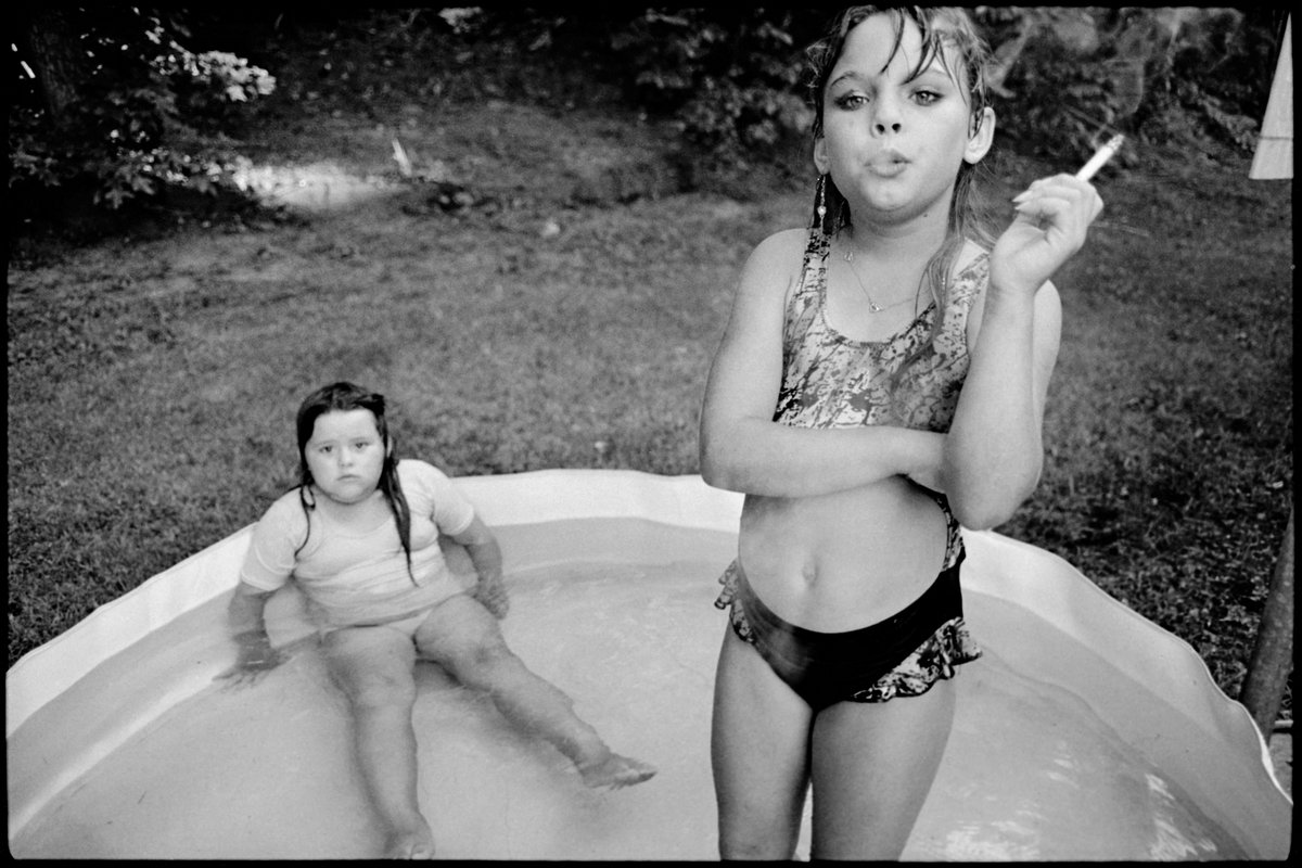 Amanda and her Cousin Amy / Amanda und ihre Cousine Amy, Valdese, North Carolina, USA 1990.